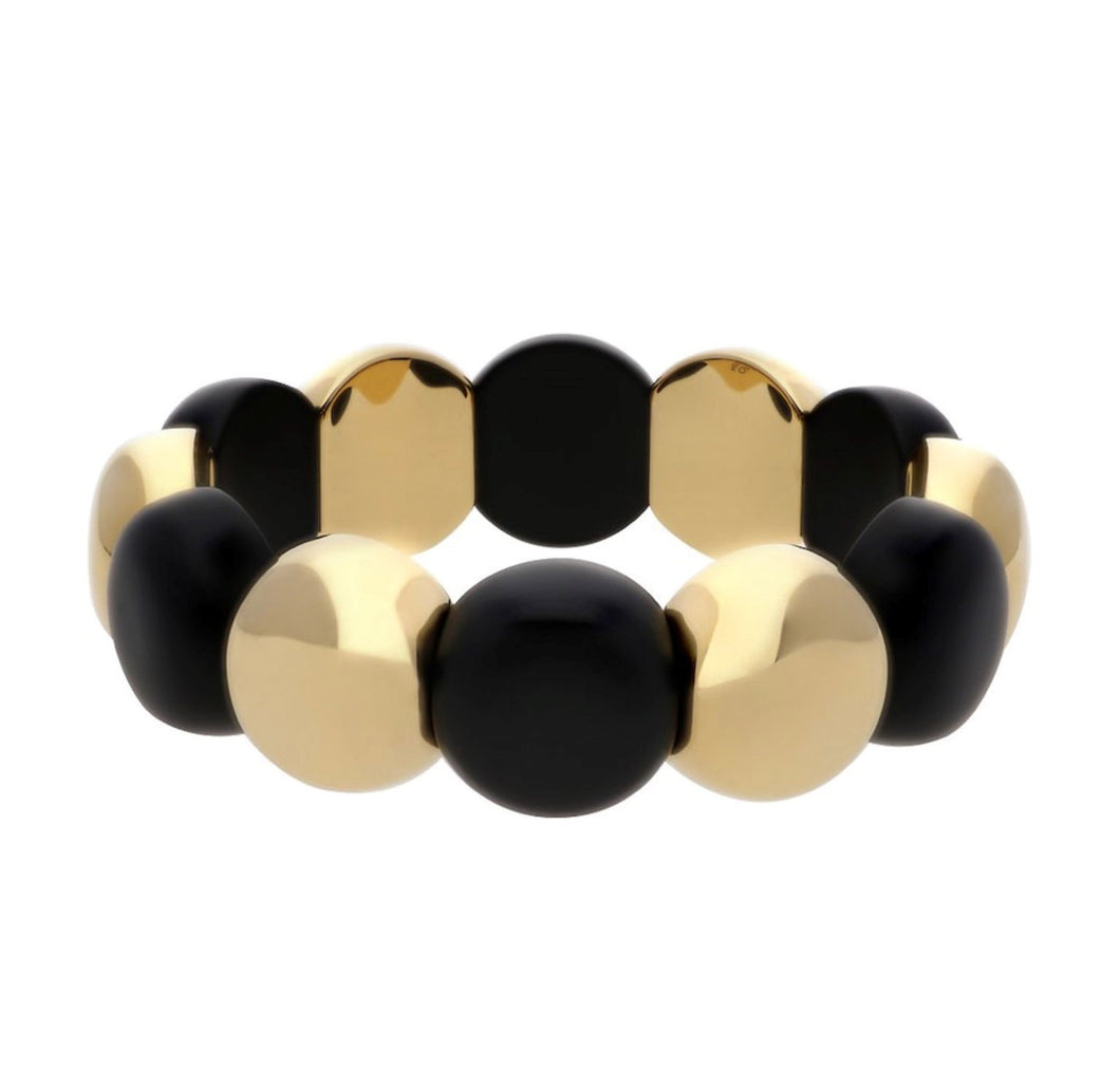 Large Aura Dama Beads with Matte Black Ceramic