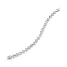 Load image into Gallery viewer, Heart Shape Diamond Tennis Bracelet