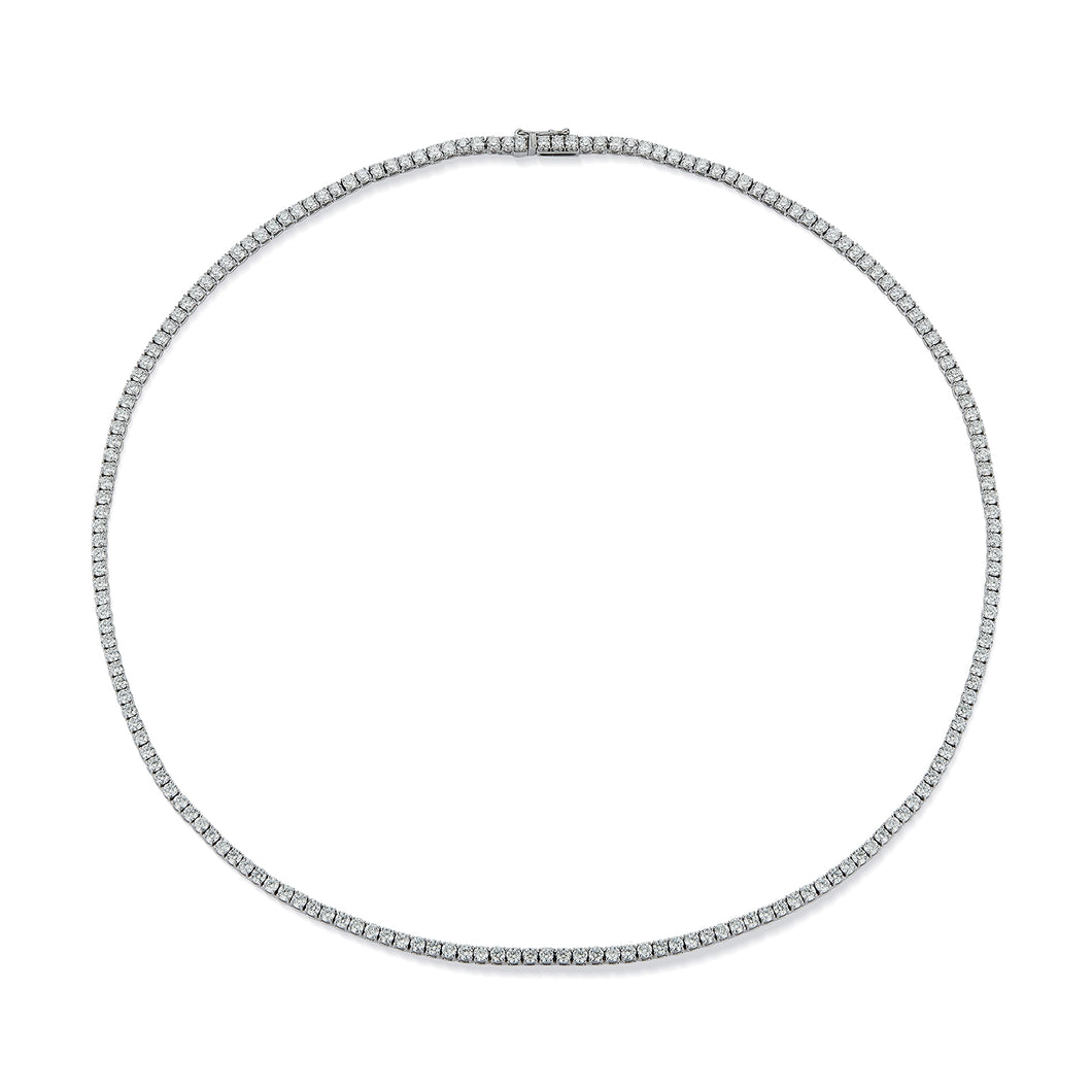 Same Size Diamond Tennis Necklace/Bracelet