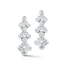 Load image into Gallery viewer, Marquise/Round Diamond Drop Earrings