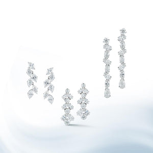 Marquise/Round Diamond Drop Earrings