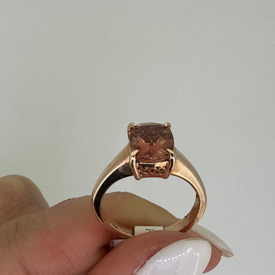 Rose Gold and Andesine Ring