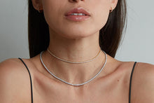 Load image into Gallery viewer, 3.50 Carats Diamond Choker Tennis Necklace