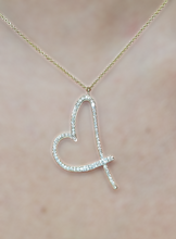 Load image into Gallery viewer, Signature Yellow Gold Diamond Heart Pendant