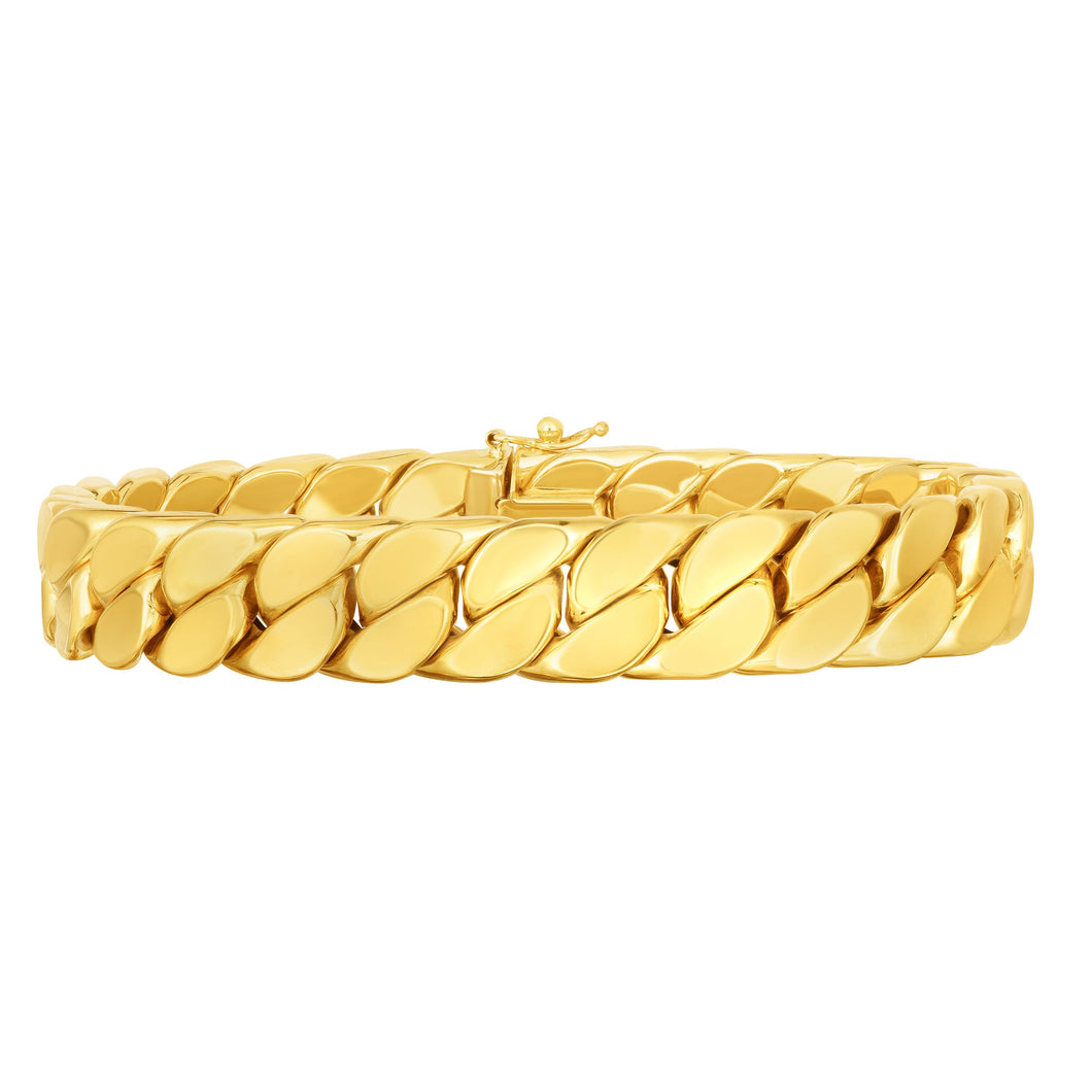 Miami Cuban 14k gold bracelet