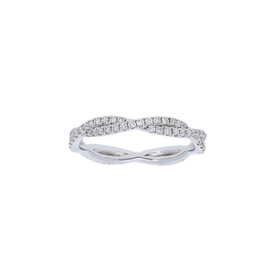 Twisted Diamond Eternity Ring