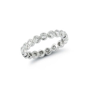 Diamond Eternity Polished Bezel Ring