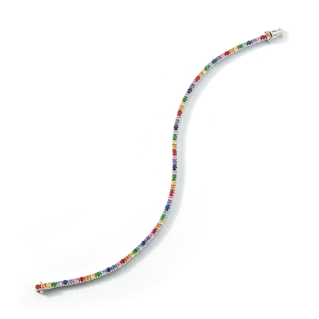Multi Color Tennis Bracelet