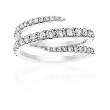 Load image into Gallery viewer, Thin Wrap Around with Half Wrap Diamond Ring