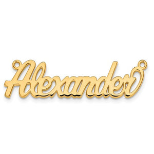 Name Plate Necklace - Silver or Gold Plated