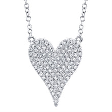 Load image into Gallery viewer, pave heart necklace