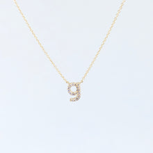 Load image into Gallery viewer, petite initial diamond necklace