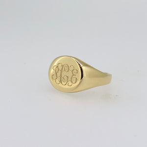 14k Gold Signet Ring