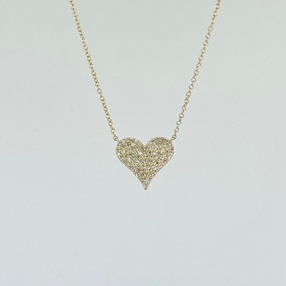 Medium Heart Diamond Necklace