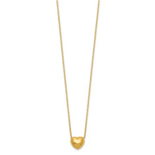 Load image into Gallery viewer, petite puffed heart necklace